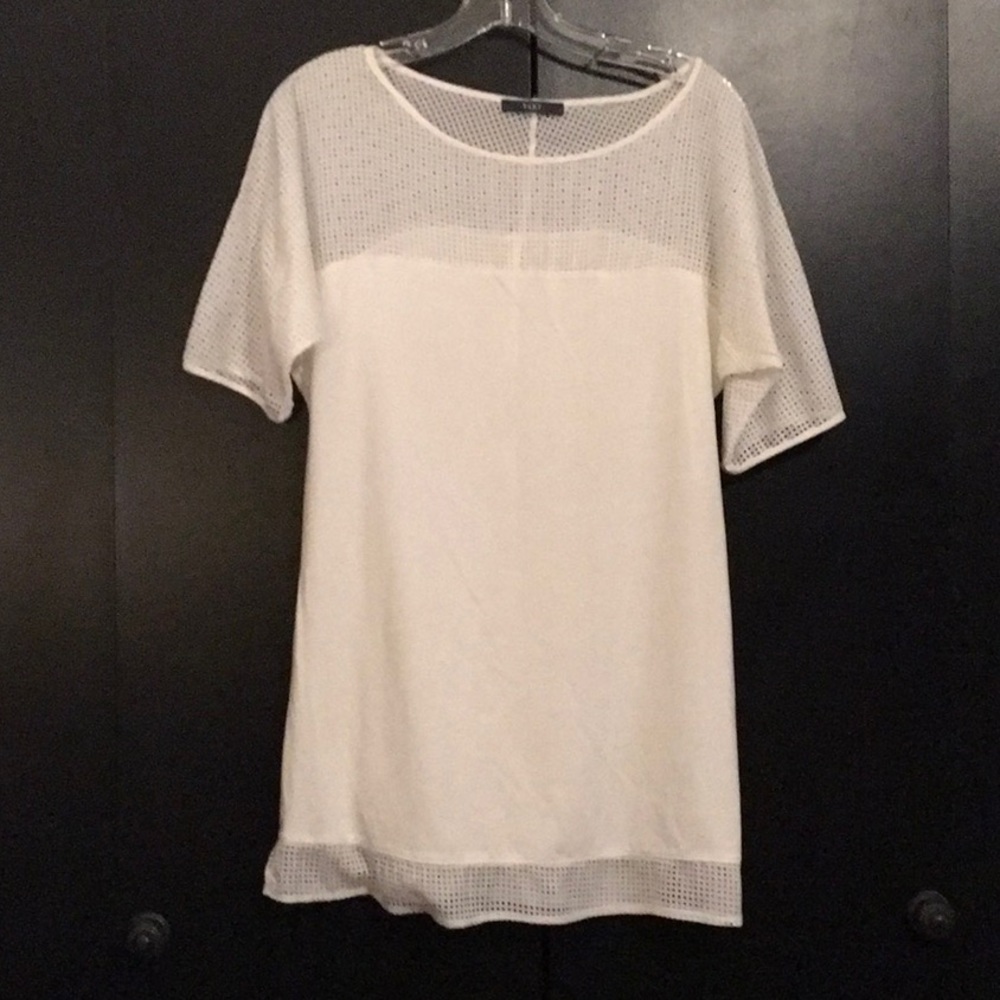 Tart  womens white mesh shirt